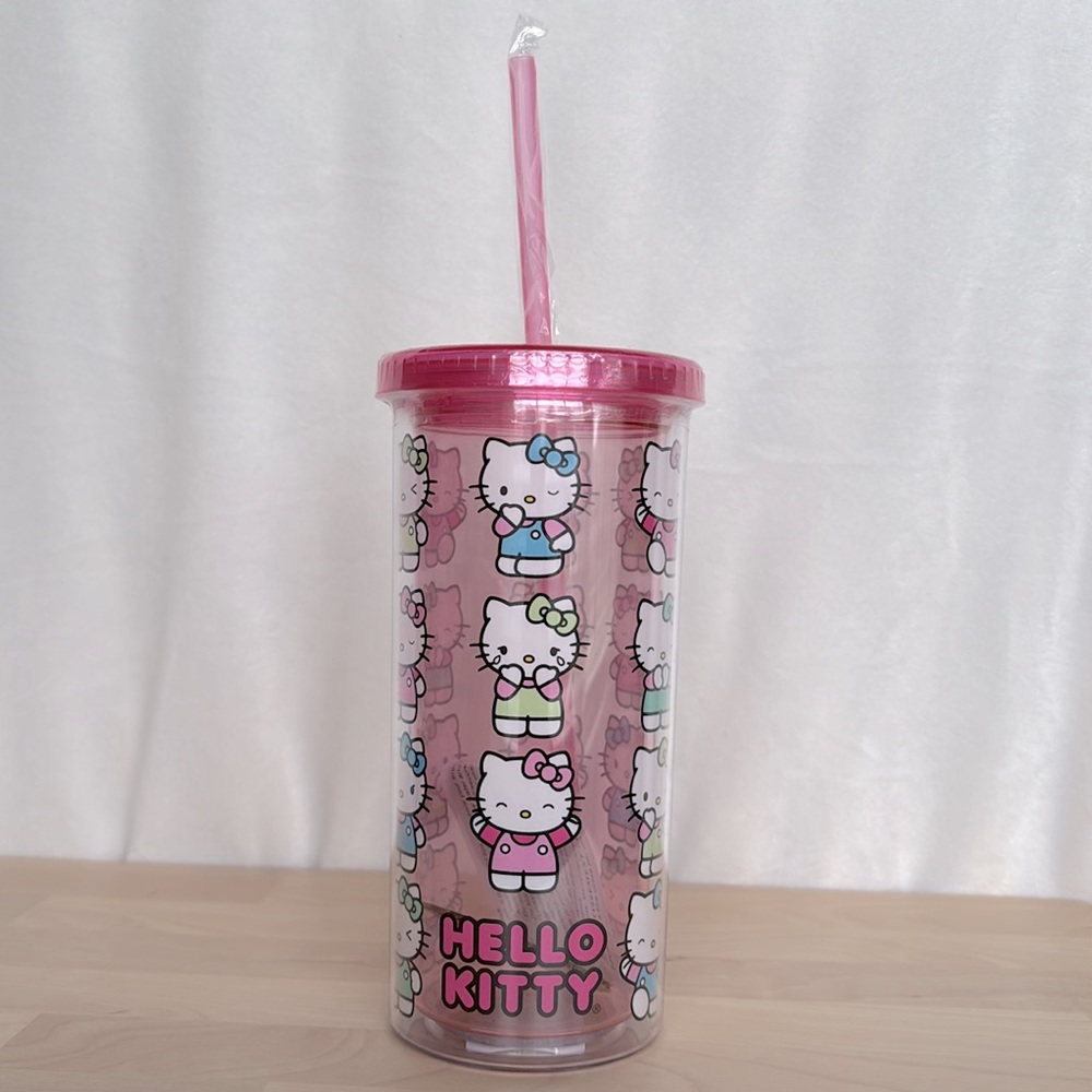 Hello Kitty Sanrio | Emotions Travel Tumbler with Lid and Straw